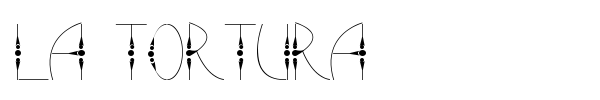 La Tortura font preview